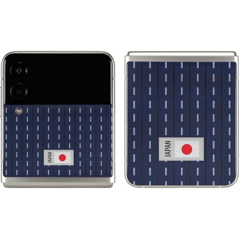 Japan Soccer Flag Galaxy Z Flip3 5G Skin